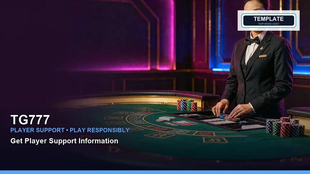 TG777 live casino table games featuring an adult Filipina casino host with a left-framed composition